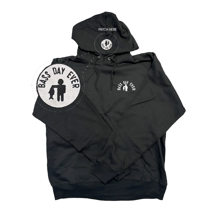Patch Hoodie – Black