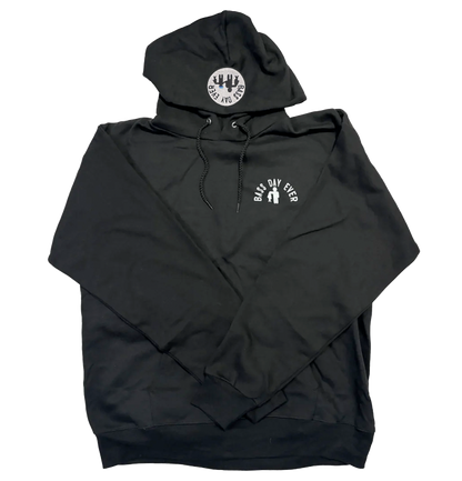 Black Hoodie / Embroidered Patch