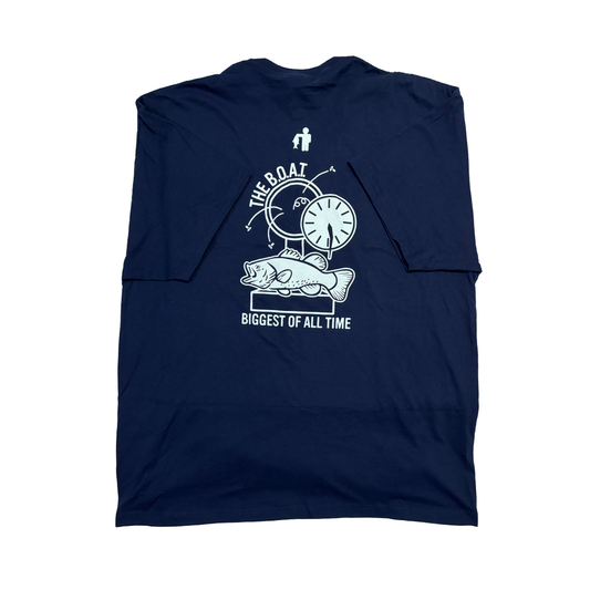 Blue Bass Day Ever T Shirt with branded logo and featured slogan